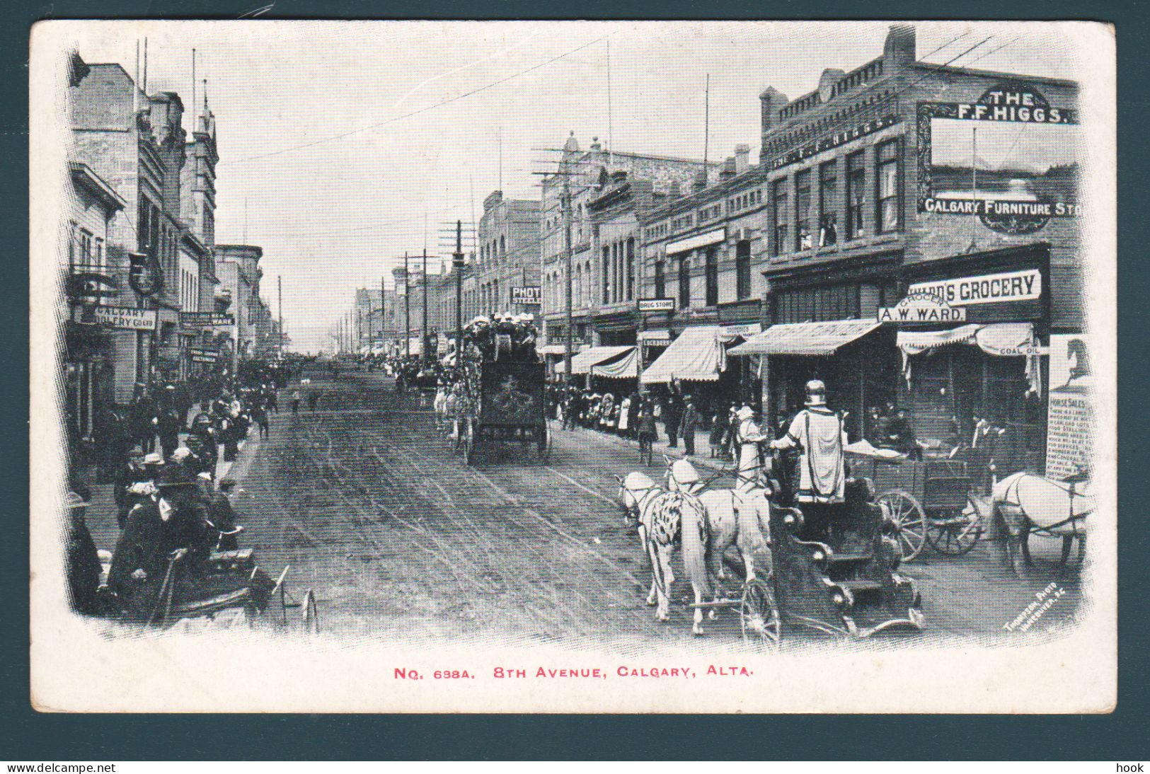 CANADA Old Postcard CALGARY, 8th Avenue. - Calgary