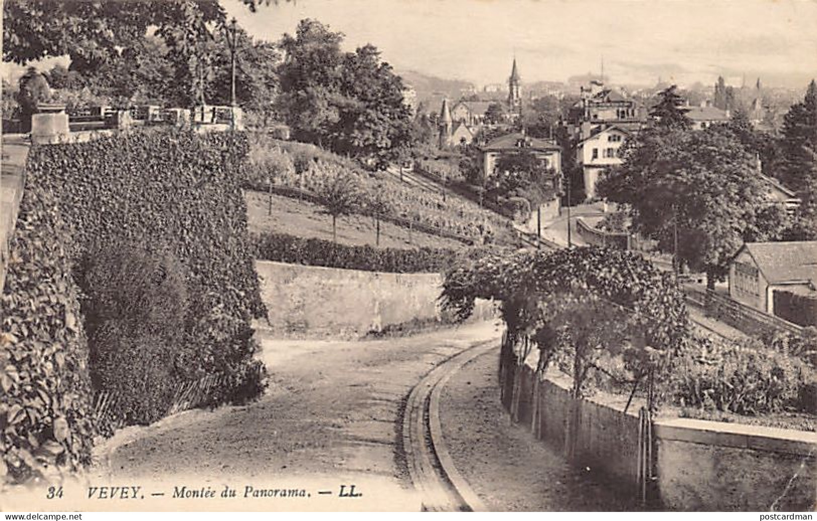 VEVEY (VD) Montée Du Panorama - Ed. LL 34 - Vevey