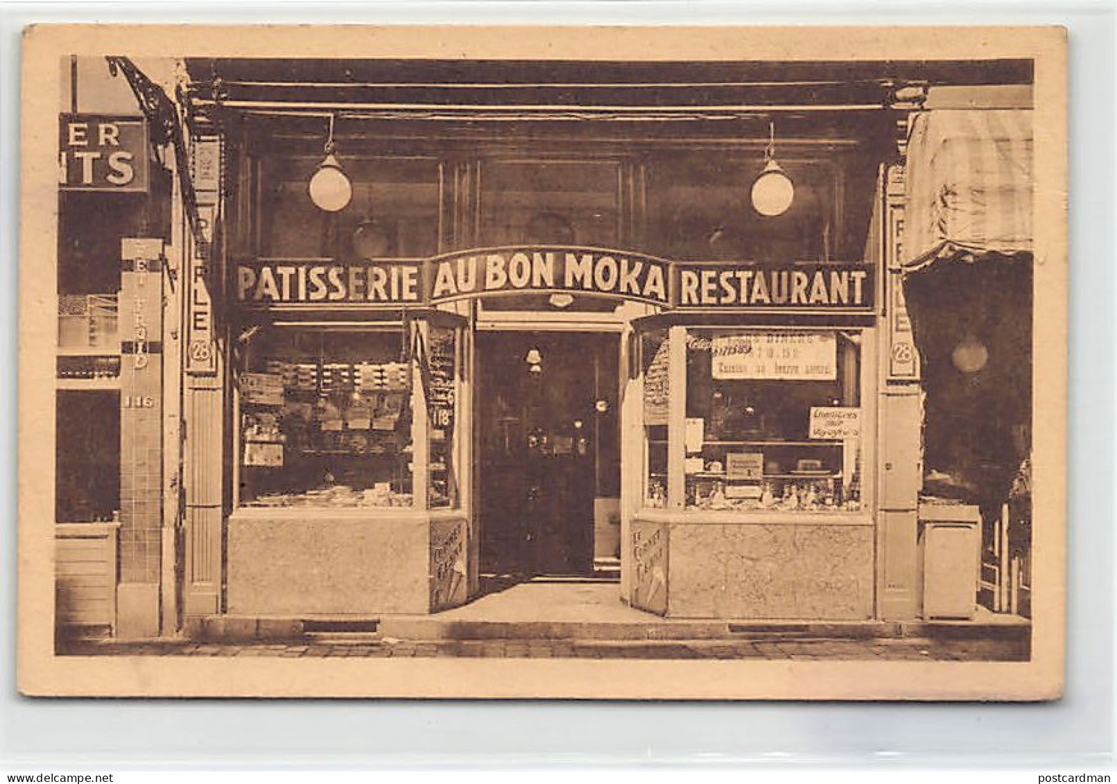 BRUXELLES - Au Bon Moka - Pâtisserie Restaurant - 118 Rue Neuve - Cafés, Hotels, Restaurants