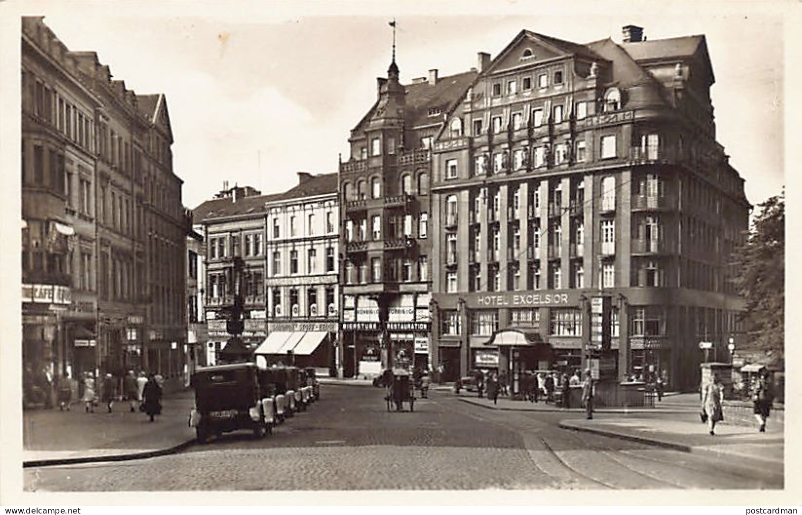 Deutschland - SAARBRÜCKEN - Ecke Reichs & Bahnhofstrasse - Hotel Excelsior - Saarbrücken