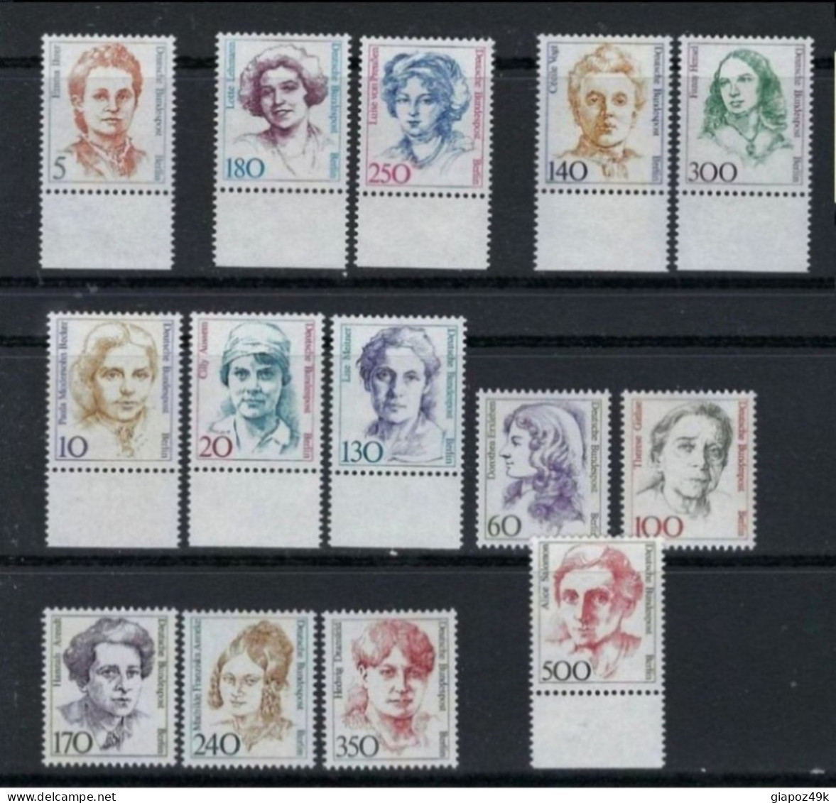 D - BERLINO 1988  DONNE Celebri  N. 771/73 . . . Nuovi **  Cat. 68 € ️ Lotto N. 3913 ️ - Unused Stamps