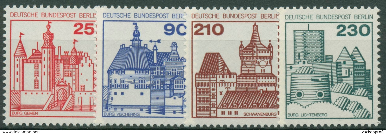 Berlin 1978 Burgen Und Schlösser 587/90 Postfrisch - Nuevos