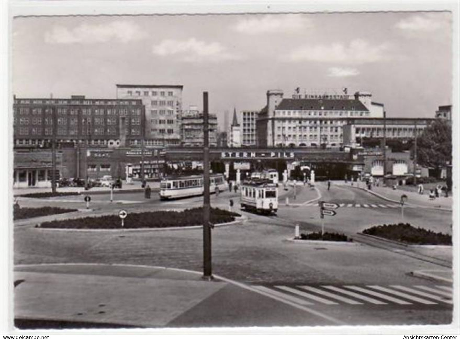 39062708 - Essen Mit Partie An Der Freiheit Gelaufen, Mit Marke Und Stempel Von 1957. Leichter Stempeldurchdruck, Leich - Essen