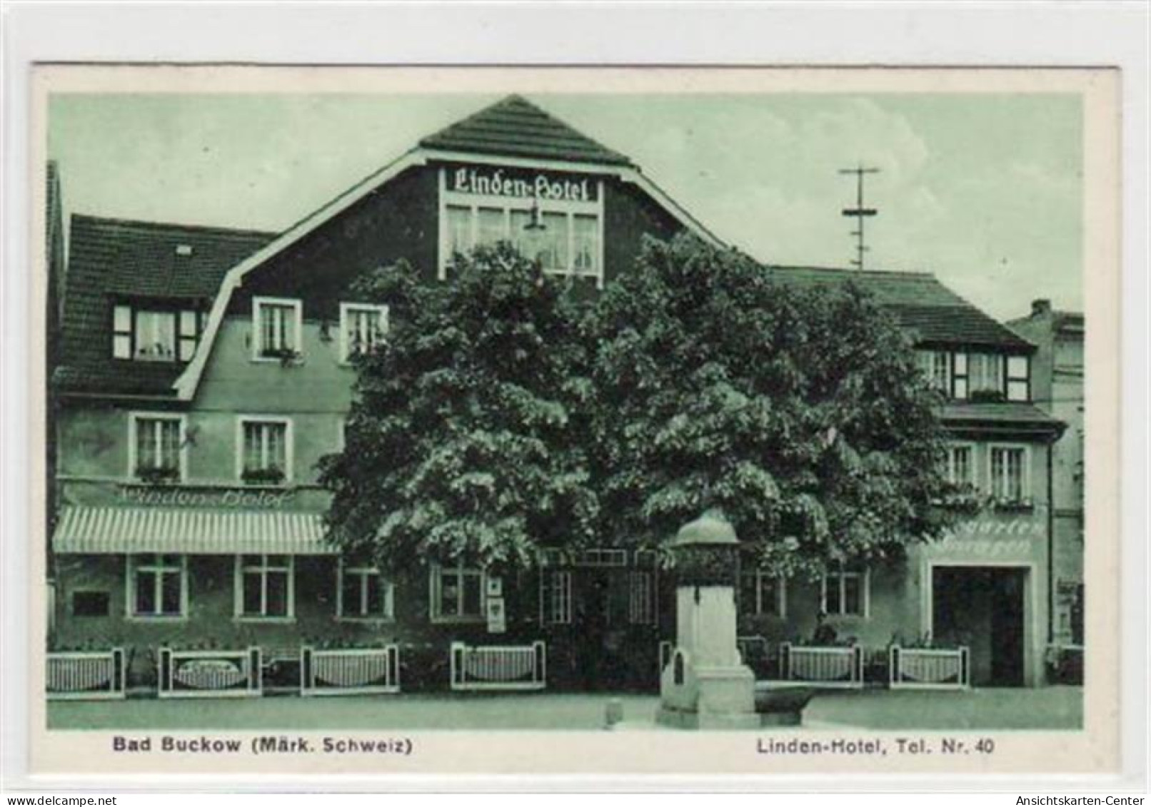 39000408 - Bad Buckow-Maerk. Schweiz. Abgebildet Ist Das Linden Hotel. Postalisch Gelaufen 1930. Sehr Gut Erhalten. - Autres & Non Classés