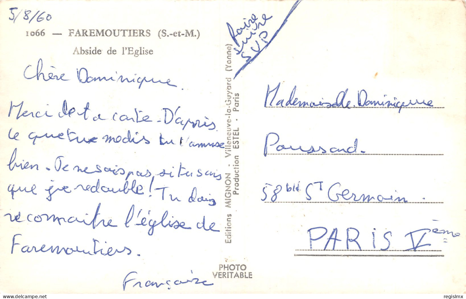 77-FAREMOUTIERS-N°T2537-E/0097 - Faremoutiers