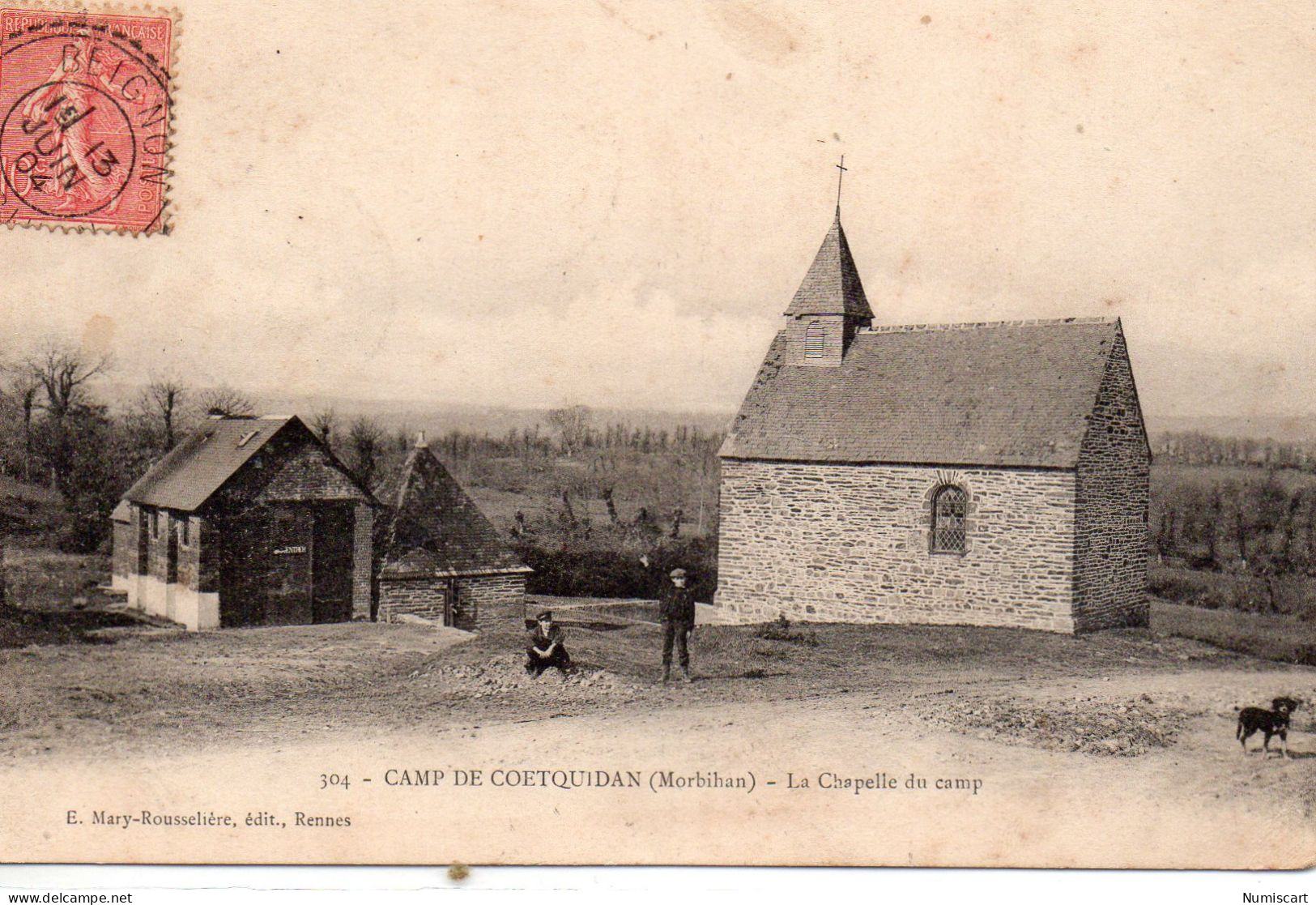 Camp De Coëtquidan Animée Chapelle - Guer Coetquidan