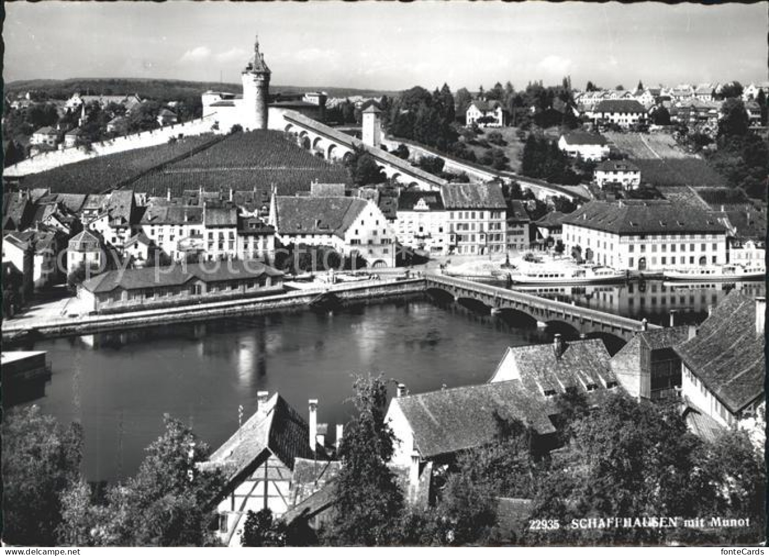 11629398 Schaffhausen SH Rheinbruecke Festung Munot Wahrzeichen Schaffhausen - Autres & Non Classés