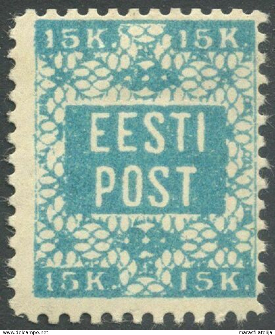 Estonia, 1918, 1st Issue, 15k Perforated - Estonie