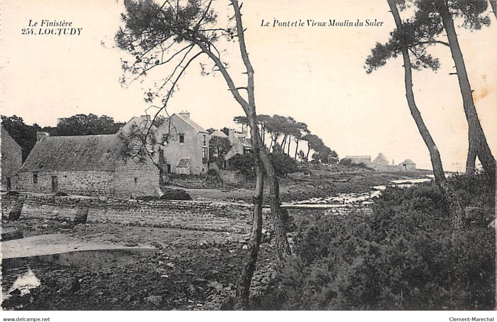 LOCTUDY - Le Pont Et Le Vieux Moulin Du Suler - Très Bon état - Loctudy