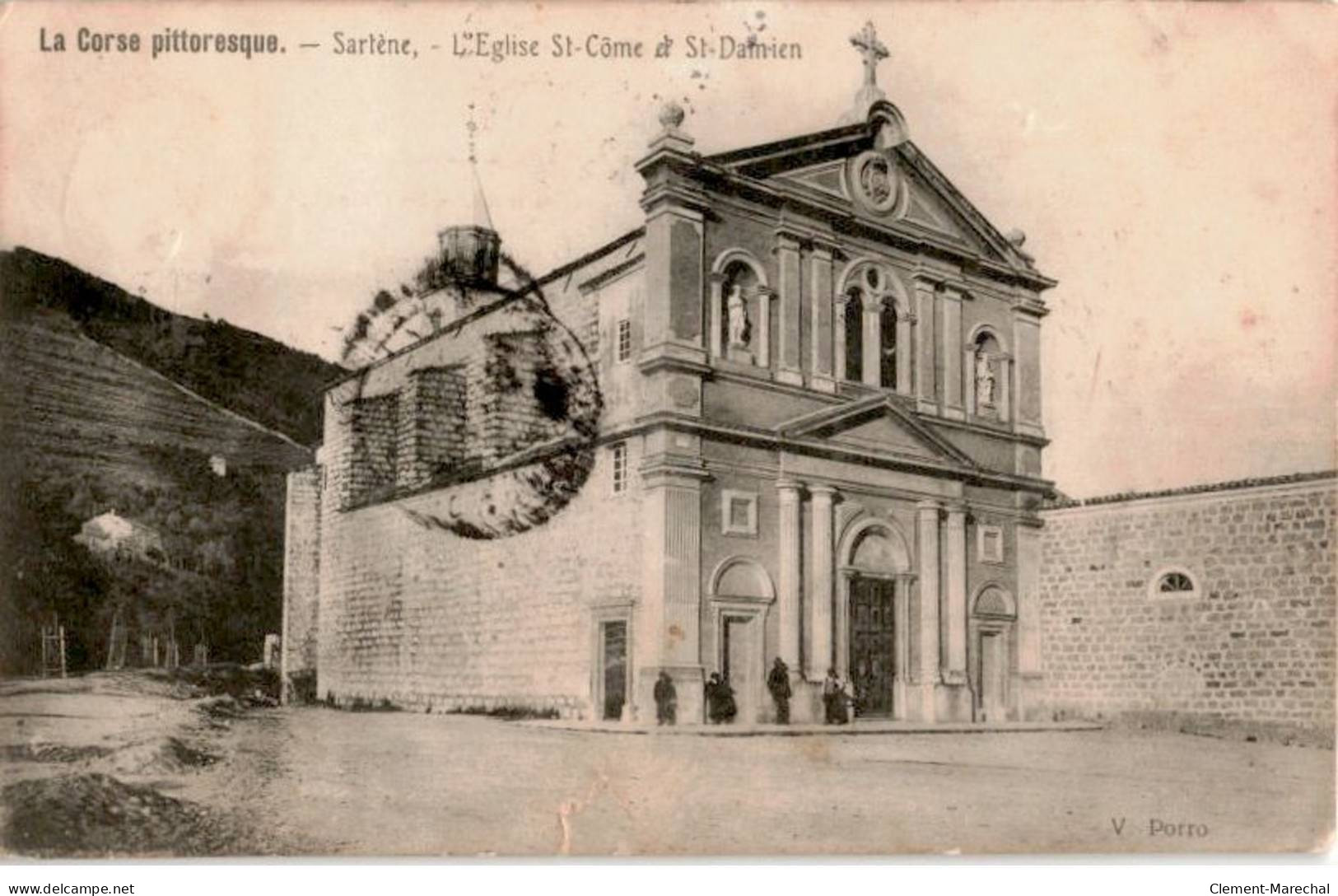 CORSE: Sartène, L'église Saint-côme Et Saint-damien - état - Sartene