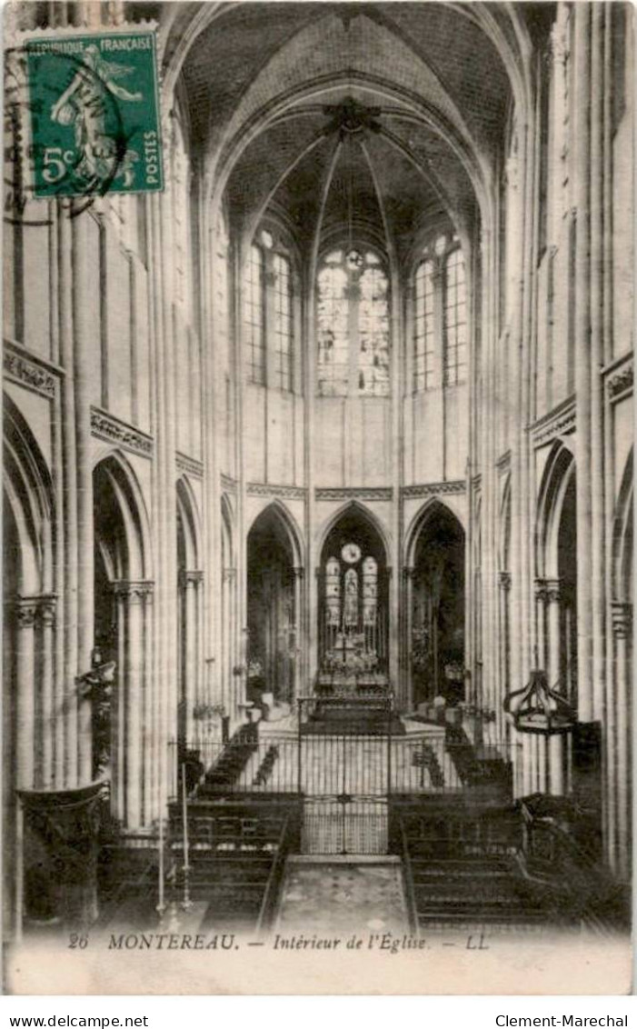 MONTEREAU: Intérieur De L'église - Très Bon état - Montereau