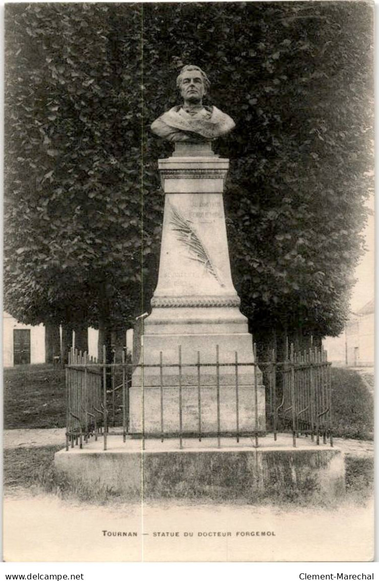 TOURNAN: Statue Du Docteur Forgemol - Très Bon état - Tournan En Brie