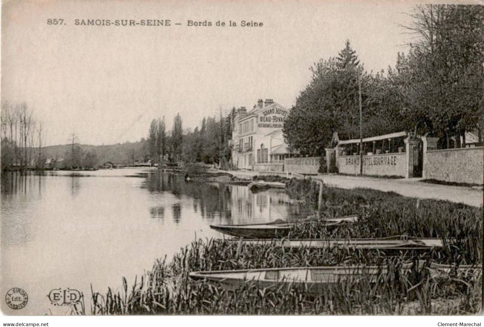 SAMOIS-sur-SEINE: Bords De La Seine - Très Bon état - Samois