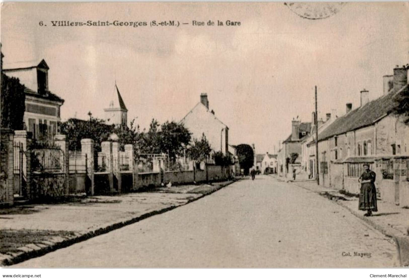 VILLIERS-SAINT-GEORGES: Rue De La Gare - état - Villiers Saint Georges