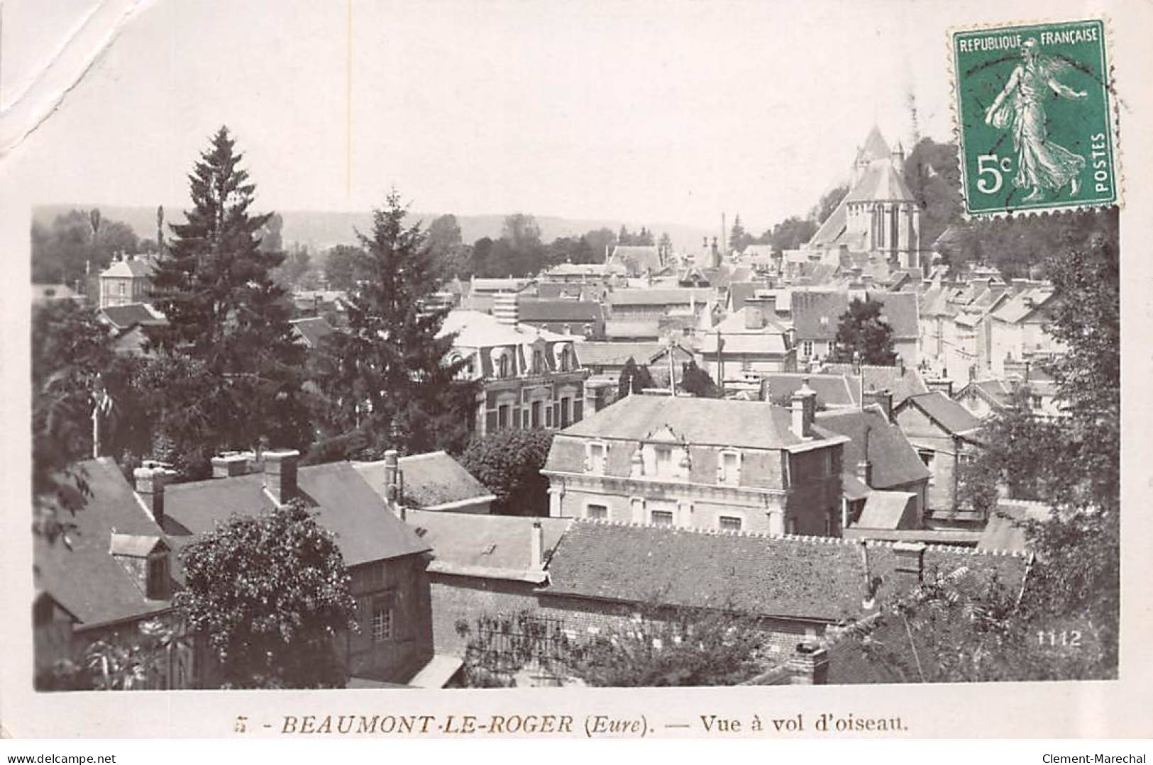 BEAUMONT LE ROGER - Vue à Vol D'oiseau - état - Beaumont-le-Roger