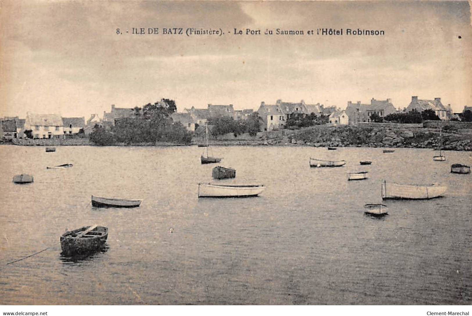 ILE DE BATZ - Le Port Du Saumon Et L'Hôtel Robinson - Très Bon état - Ile-de-Batz