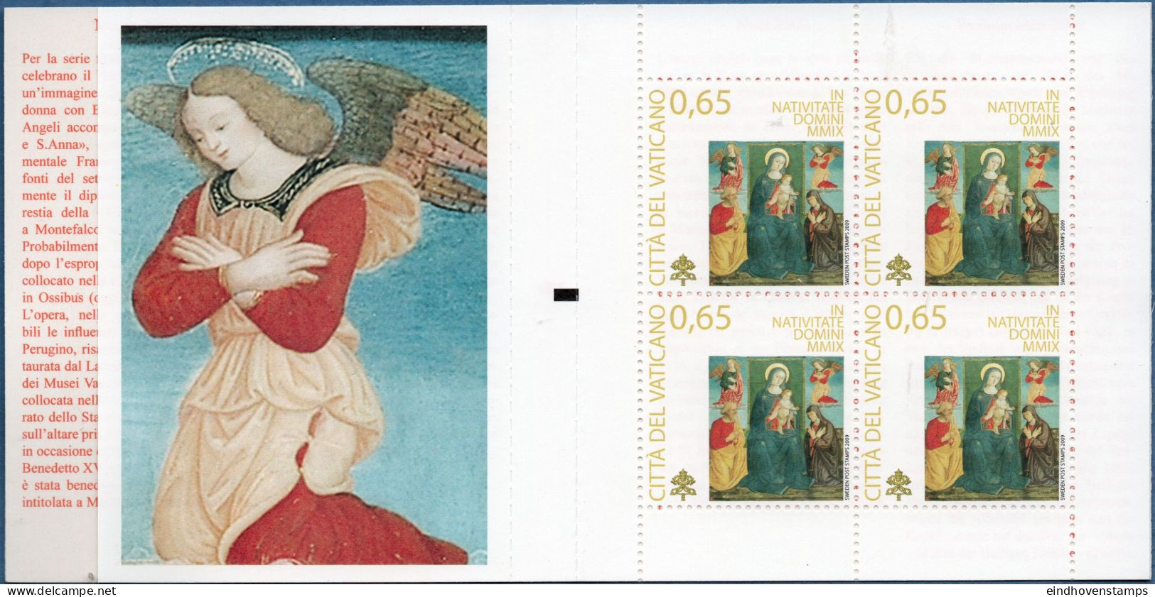 Vatican 2009 Stamps Booklet Chistmas Stamps MNH - Booklets