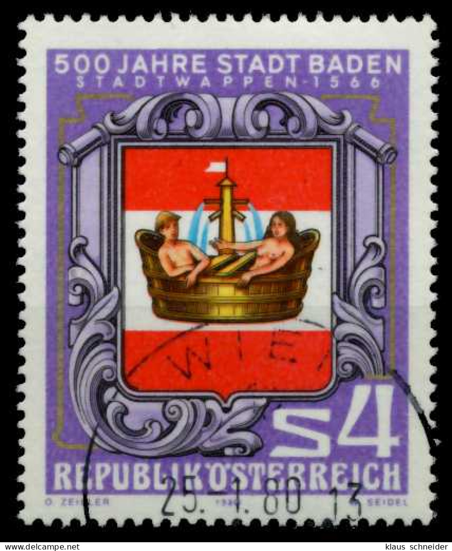 ÖSTERREICH 1980 Nr 1631 Zentrisch Gestempelt X7EF7EE - Oblitérés