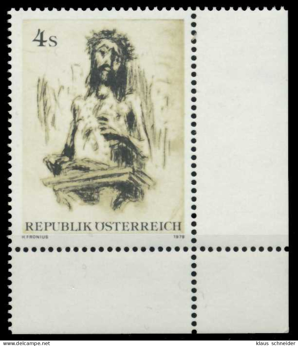 ÖSTERREICH 1979 Nr 1626 Postfrisch ECKE-URE X809942 - Neufs