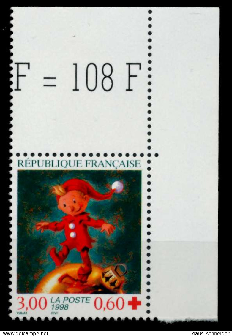FRANKREICH 1998 Nr 3342A Postfrisch ECKE-ORE X88D19E - Unused Stamps