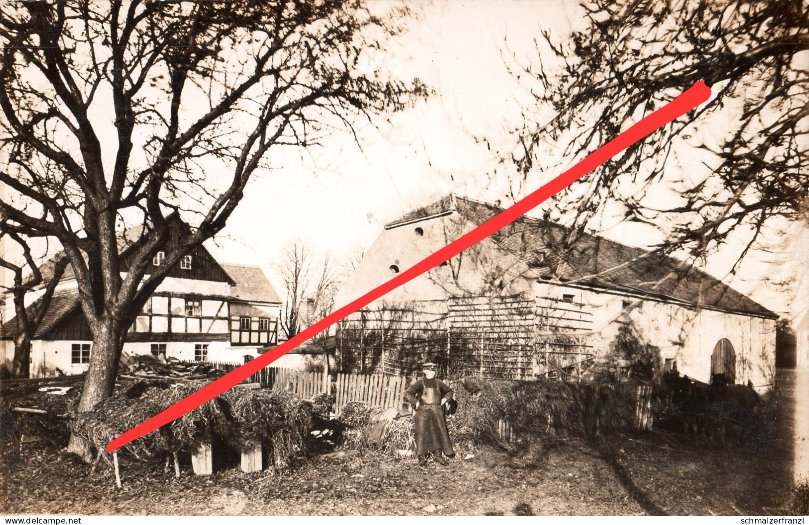 Foto AK Bautzen Umgebung Hof Gut Gehöft A Kubschütz Pommritz Großpostwitz Guttau Malschwitz Hochkirch Weißenberg Löbau - Bautzen