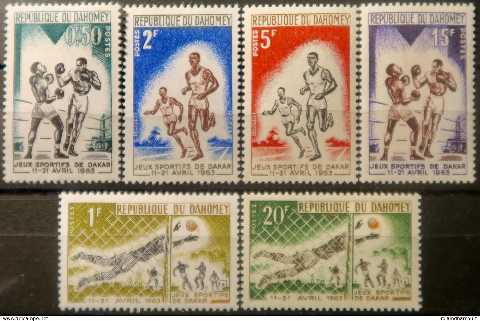 LP3844/2214 - DAHOMEY - 1963 - Jeux Sportifs De Dakar - SERIE COMPLETE - N°192 à 197 NEUFS** - Altri - Africa
