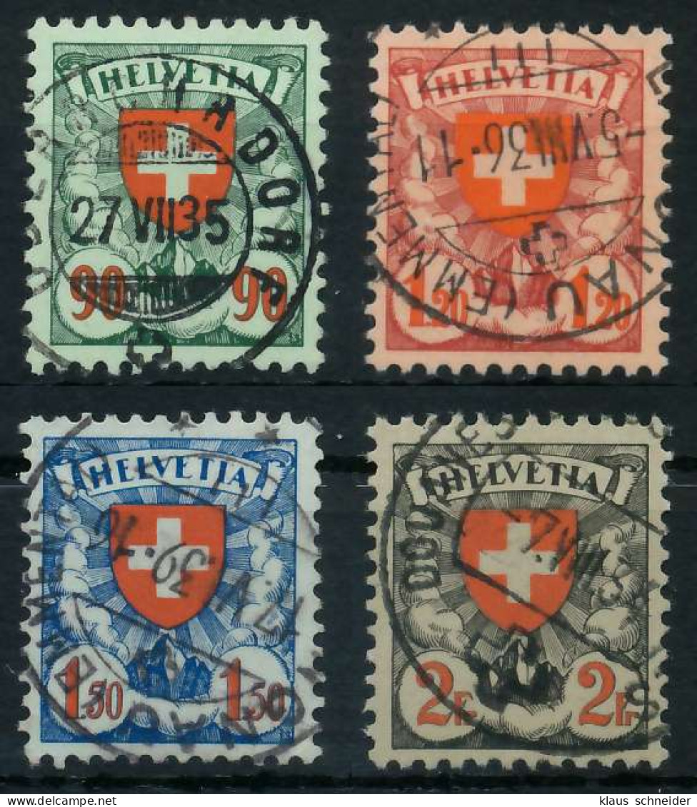 SCHWEIZ 1924 Nr 194z-197z Zentrisch Gestempelt X6C2CBA - Oblitérés