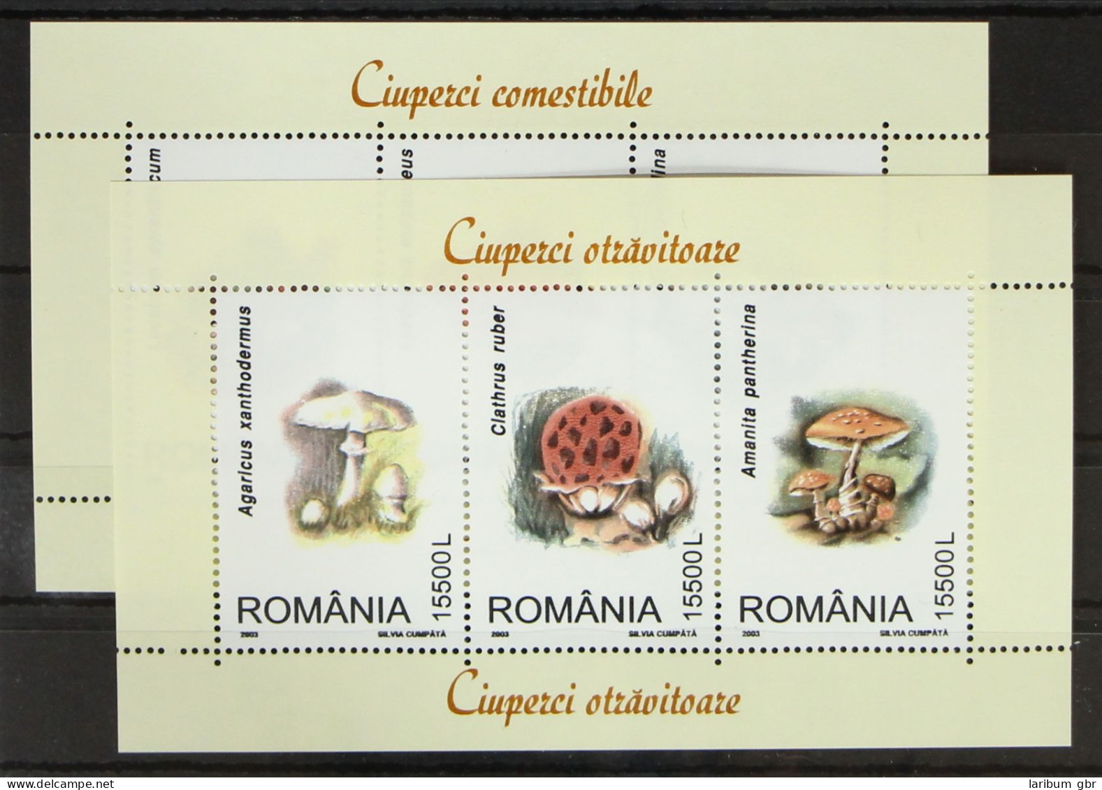 Rumänien Block 332 Und 333 Postfrisch Pilze #GH257 - Other & Unclassified