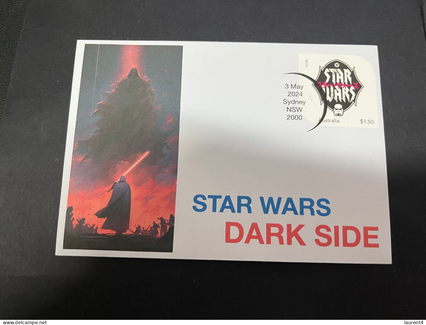 10-5-2024 (4 Z 37) Australia Post - Star Wars Dark Side - 2 Covers (1 With New Stamp Released 3rd May 2024) - Used Stamps