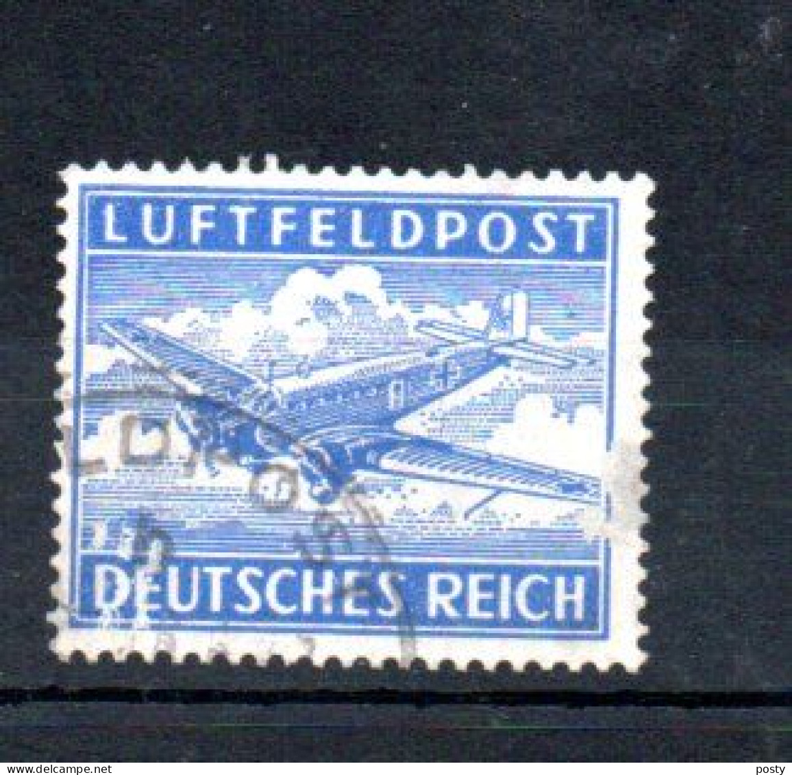 ALLEMAGNE - GERMANY - TIMBRE MILITAIRE - LUFTFELDPOST - JUNKERS - AVION - AIRCRAFT - 1942 - Used - Oblitéré - - Feldpost World War II