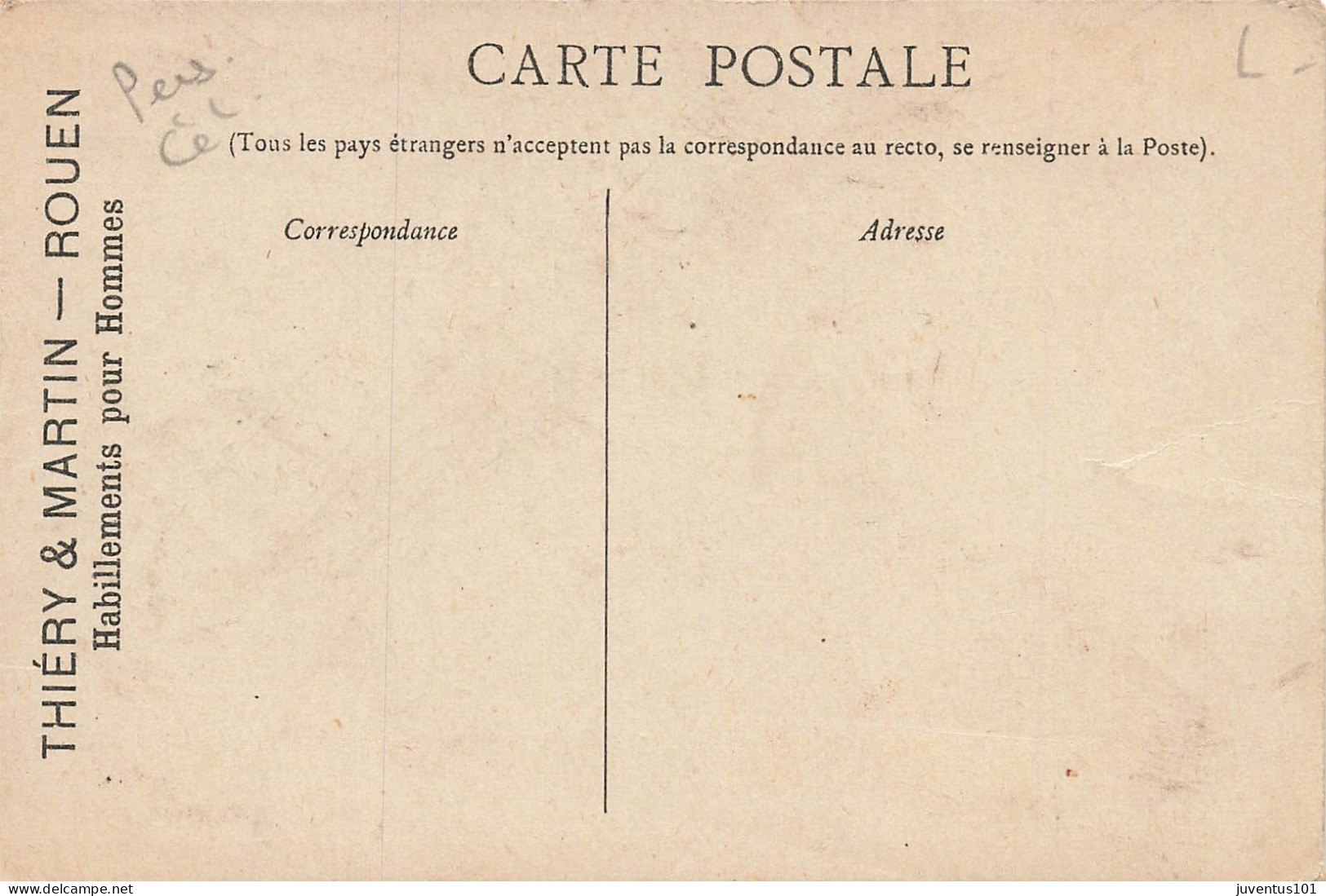 CPA Daniel De Foë-Publicité Thiéry Et Martin Rouen Au Dos-RARE  L2905 - Schrijvers