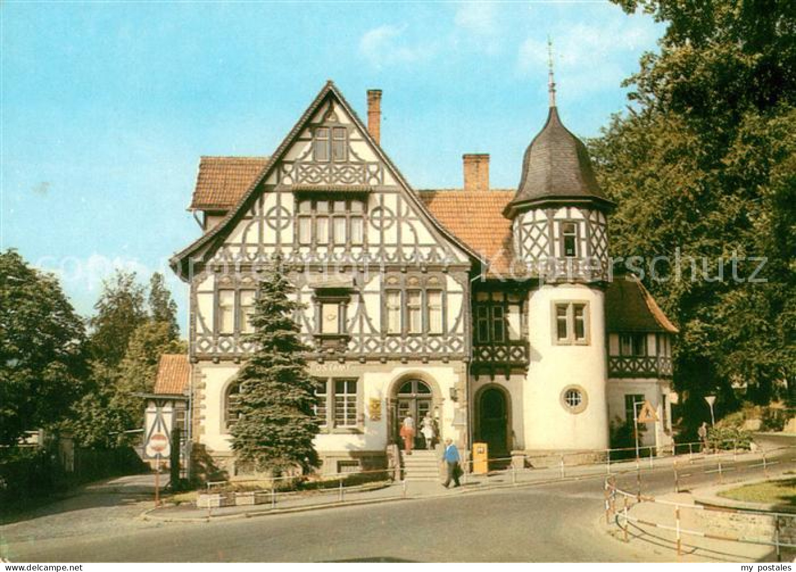 73063186 Bad Liebenstein Postamt Fachwerkhaus Historisches Gebaeude Bad Liebenst - Bad Liebenstein