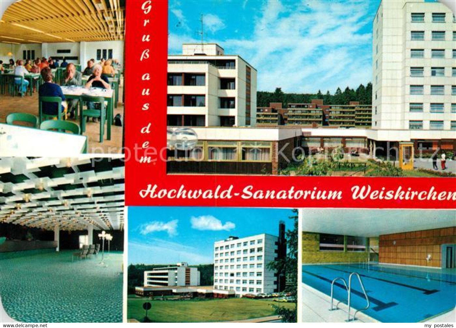 73062987 Weiskirchen Saar Hochwald Sanatorium Speisesaal Hallenbad Weiskirchen S - Autres & Non Classés