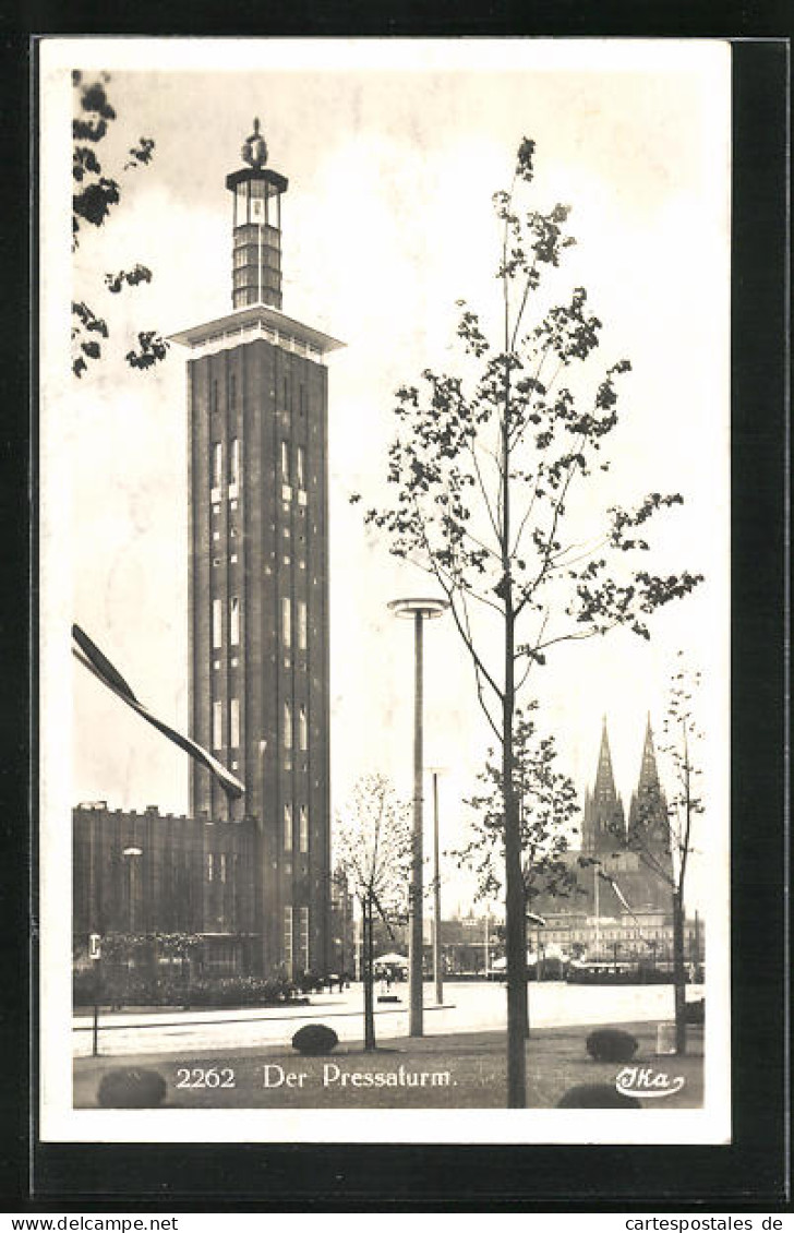 AK Köln, Ausstellung Pressa 1928, Pressaturm  - Expositions