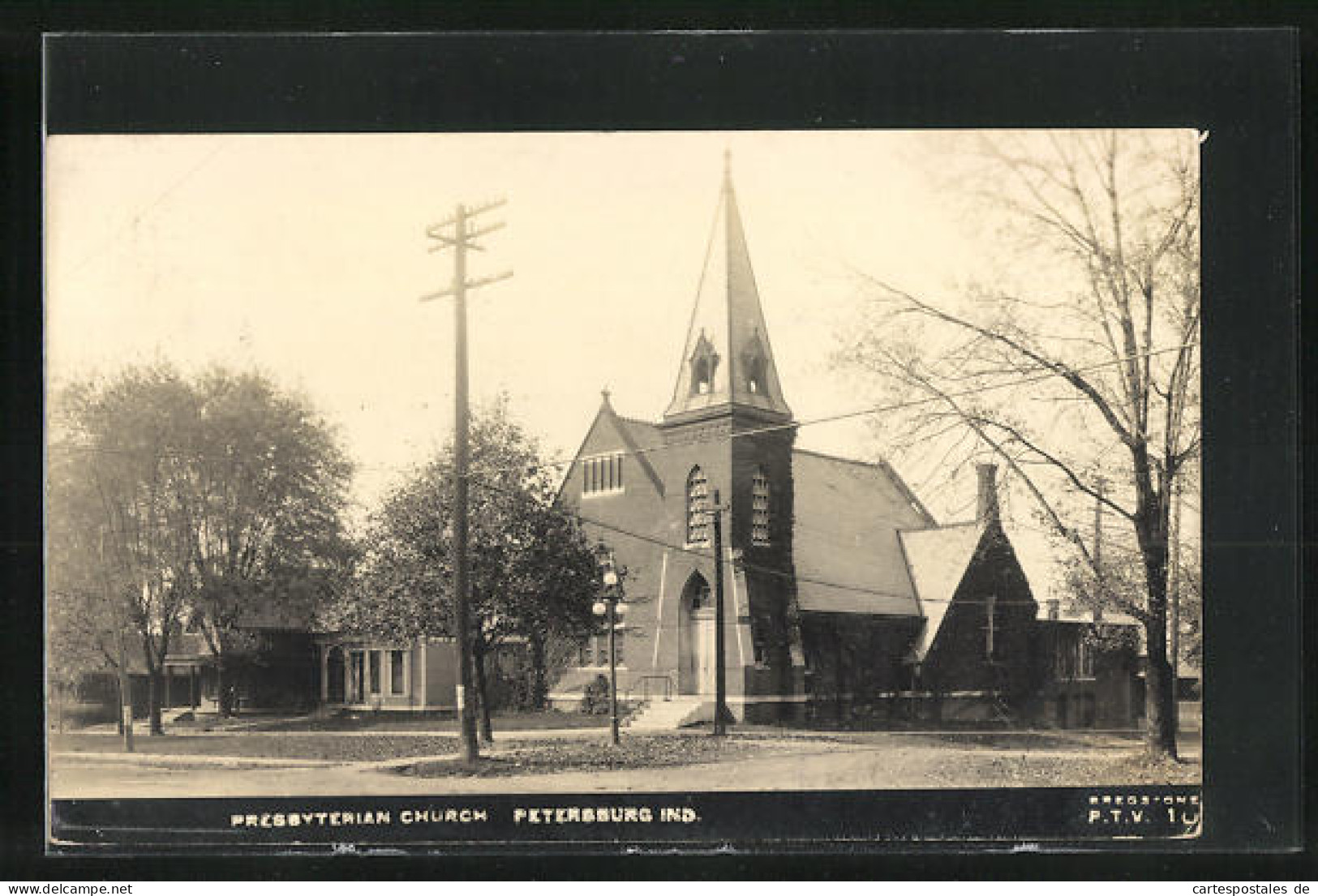 Foto-AK Peterburg, IN, Presbyterian Church  - Sonstige & Ohne Zuordnung