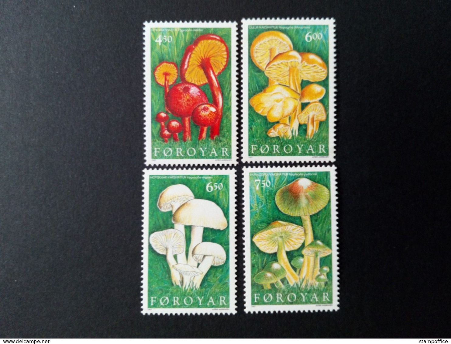 FÄRÖER MI-NR. 311-314 POSTFRISCH(MINT) EINHEIMISCHE PILZE 1997 SAFTLINGE - Mushrooms