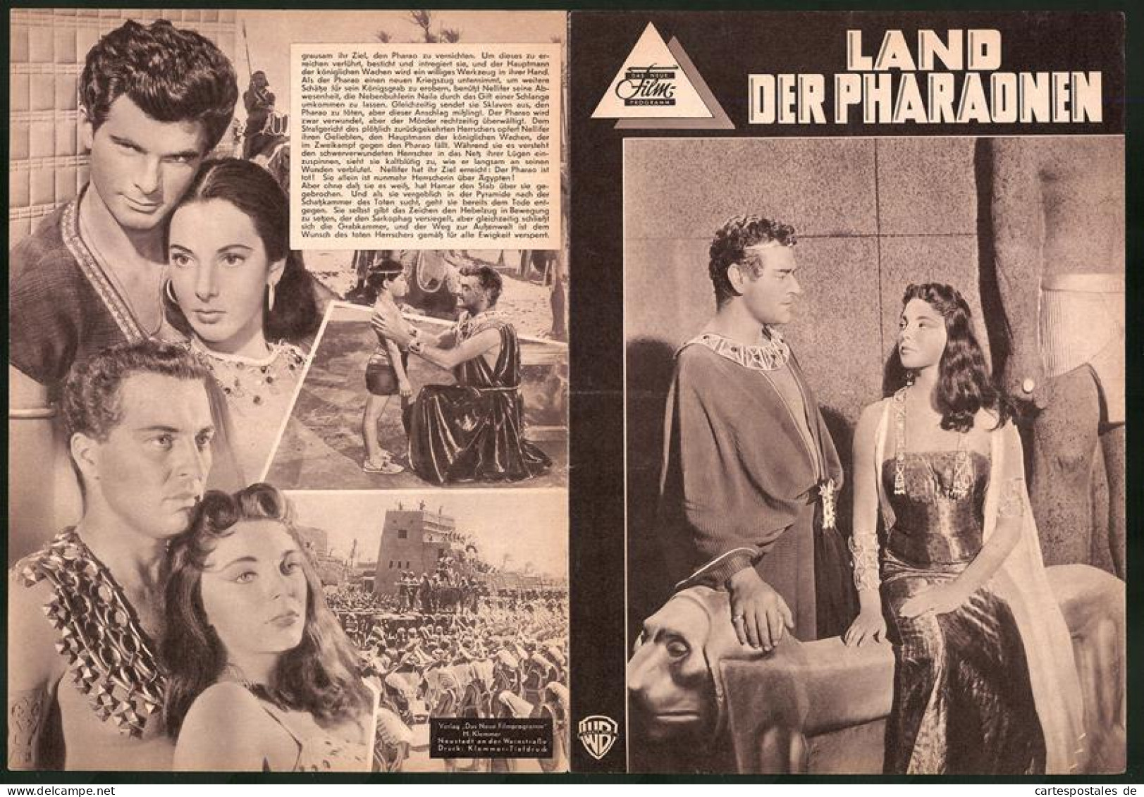 Filmprogramm DNF, Land Der Pharadnen, Jack Hawkins, Joan Collins, Dewey Martin, Regie Howard Hawks  - Magazines