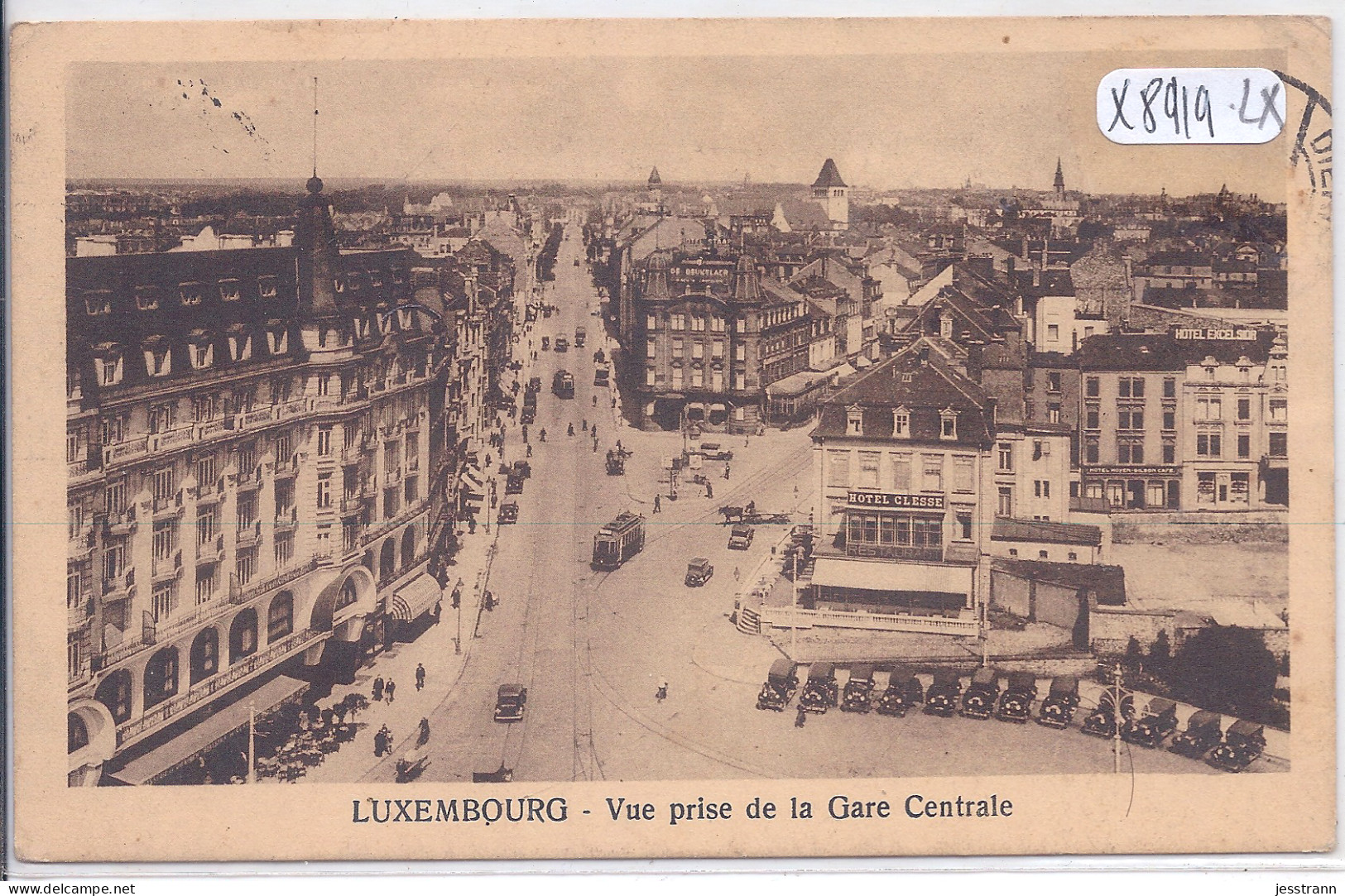 LUXEMBOURG- VUE PRISE DE LA GARE CENTRALE- HOTEL CLESSE - Luxemburgo - Ciudad