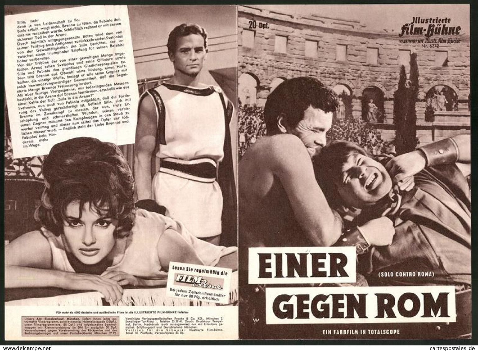 Filmprogramm IFB Nr. 6372, Einer Gegen Rom, Jeffrey Lang, Gabriele Tinti, Renato Terra, Regie Herbert Wise  - Magazines