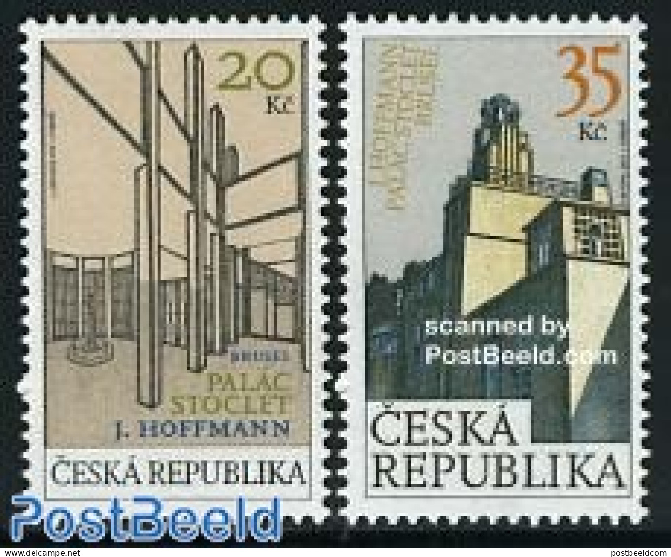 Czech Republic 2007 Stoclet House Brussels 2v, Joint Issue Belgium, Mint NH, Various - Joint Issues - Art - Modern Arc.. - Autres & Non Classés