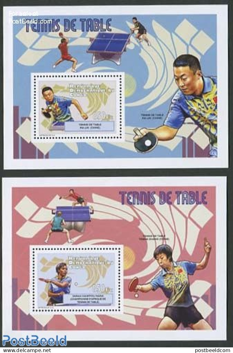 Congo Dem. Republic, (zaire) 2012 Table Tennis 2 S/s, Mint NH, Sport - Sport (other And Mixed) - Table Tennis - Tischtennis