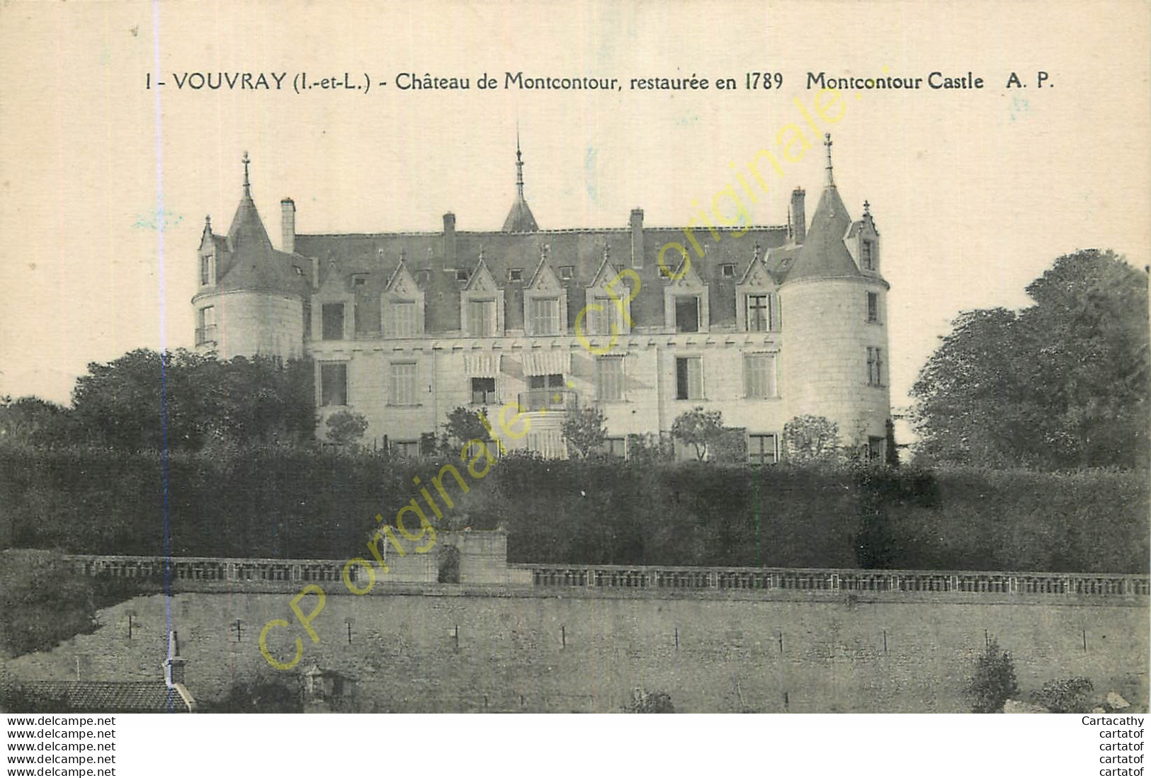 37.  VOUVRAY .  Château De Montcontour . - Vouvray