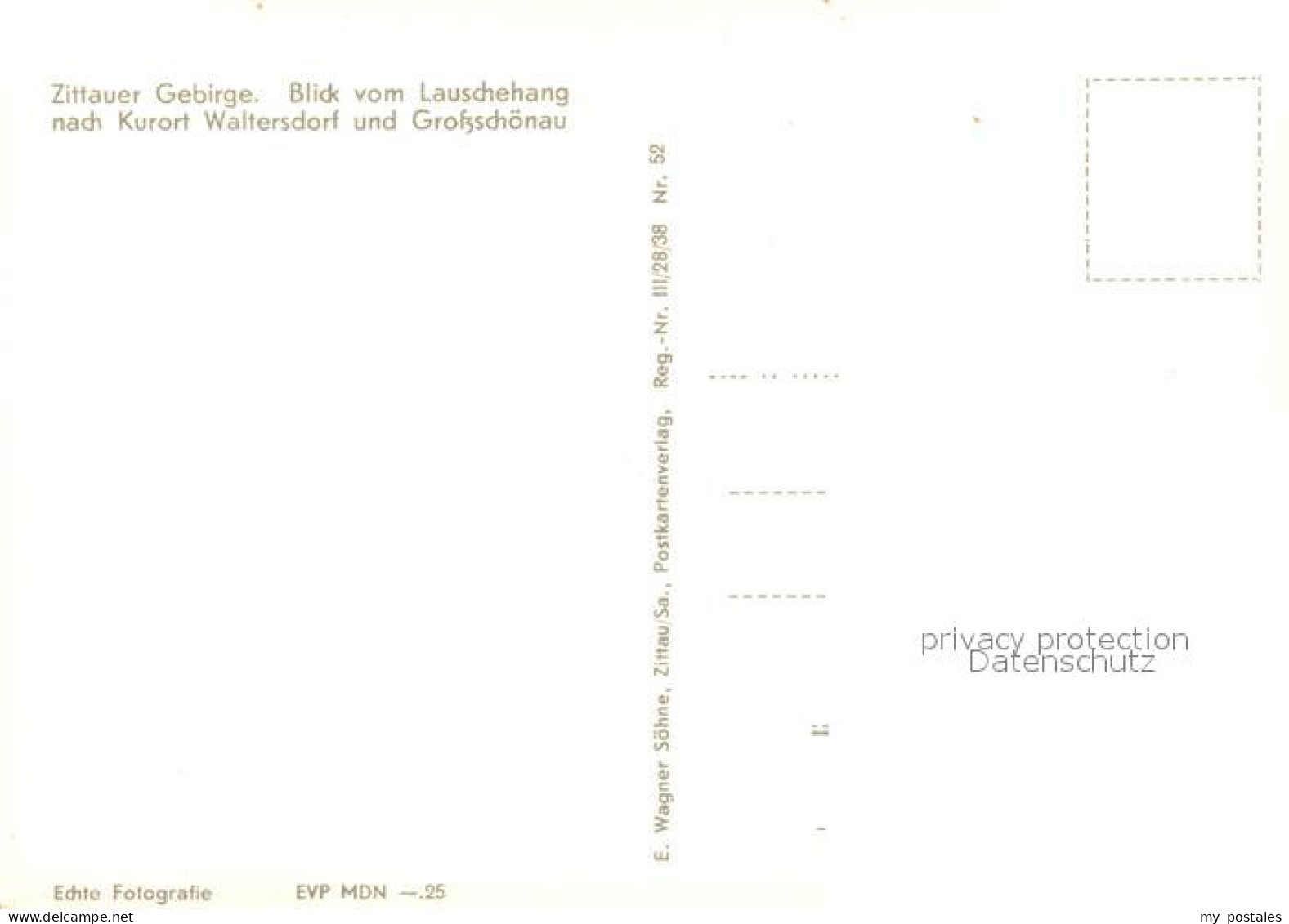 73031662 Waltersdorf Zittau Mit Blick Vom Lauschehang Nach Grossschoenau Walters - Grossschoenau (Sachsen)