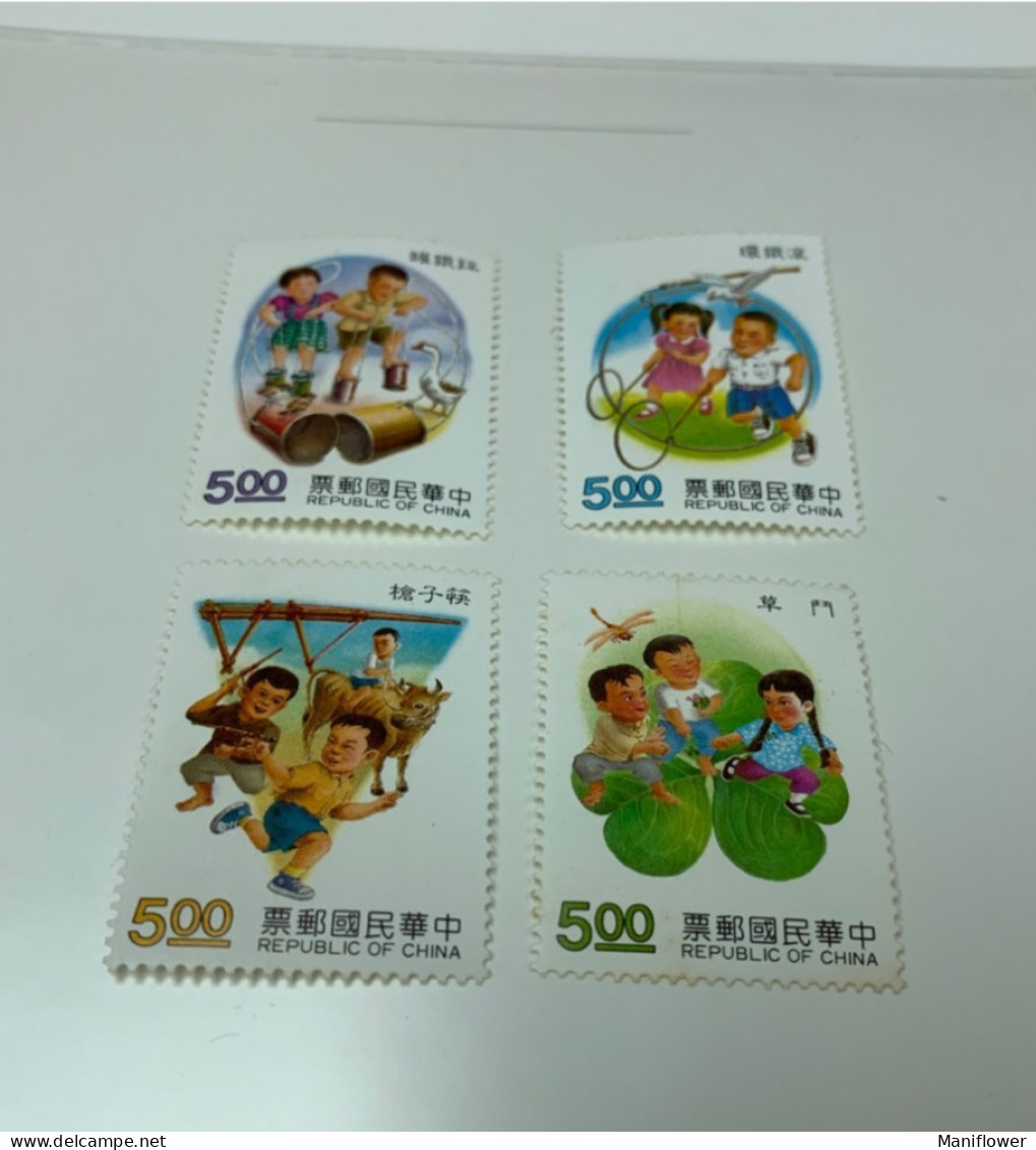 Taiwan Stamp MNH Games Dragonfly Birds Ox Duck - Autres & Non Classés