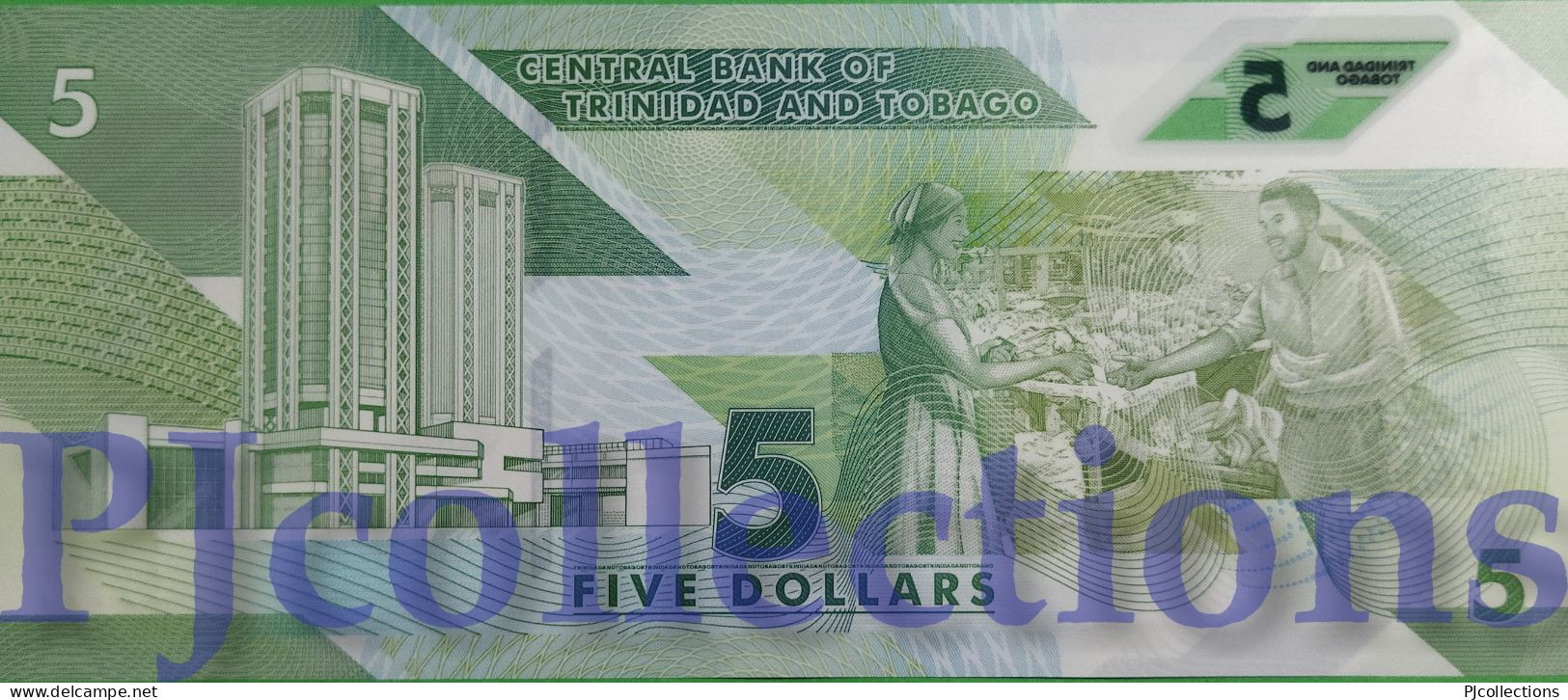 TRINIDAD & TOBAGO 5 DOLLARS 2020 PICK 61 POLYMER UNC - Trinidad & Tobago