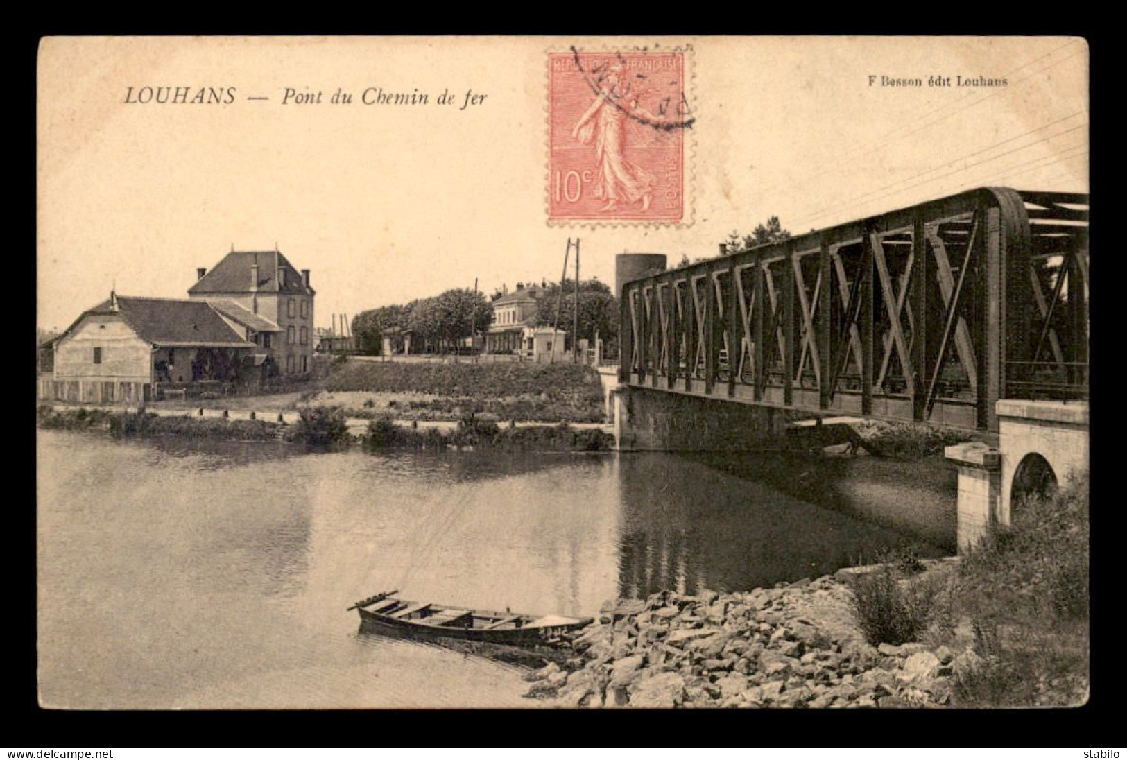 71 - LOUHANS - LA GARE ET LE PONT DU CHEMIN DE FER - Louhans