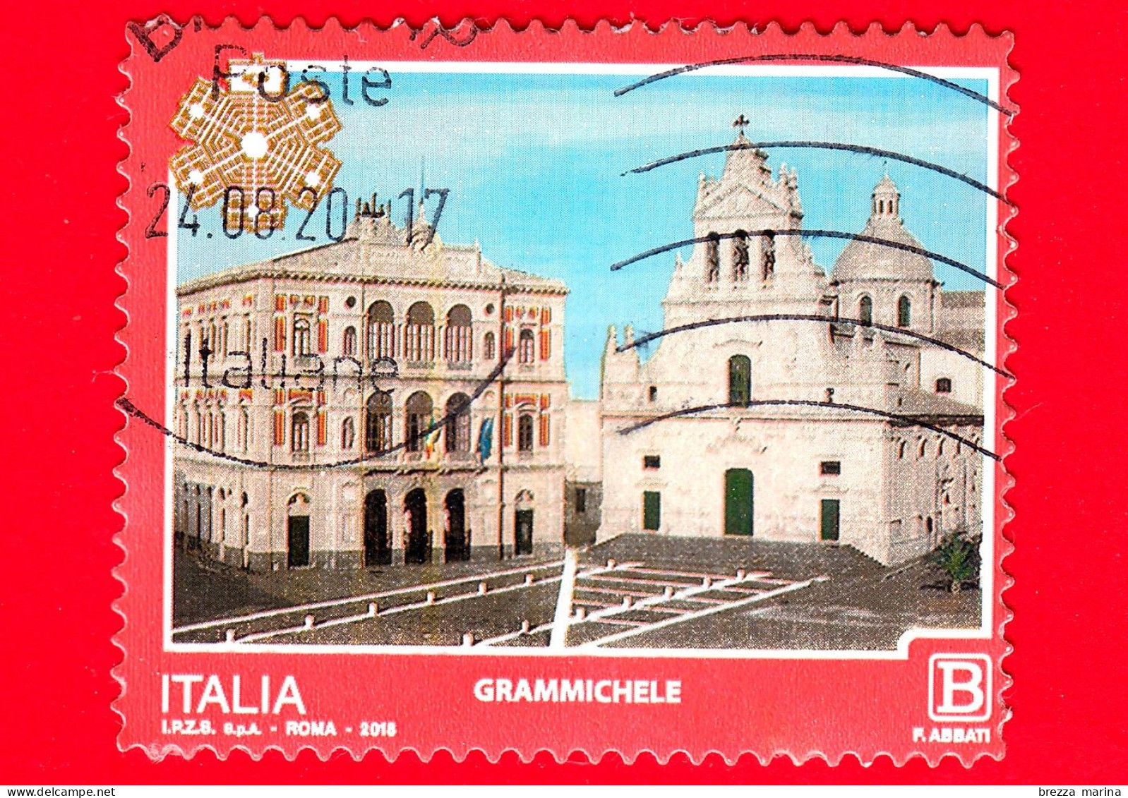 ITALIA - Usato - 2018 - Turismo - Grammichele – (CT) - Sicilia - Municipio E Chiesa  - B - 2011-20: Gebraucht