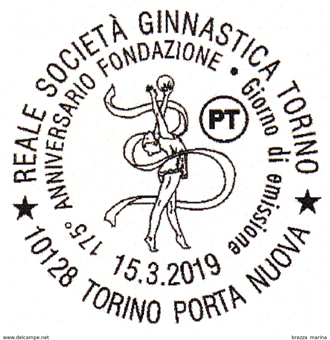 ITALIA - Usato - 2019 - 175 Anni Della Reale Società Ginnastica Torino - Sport - B 50 G - 2011-20: Gebraucht