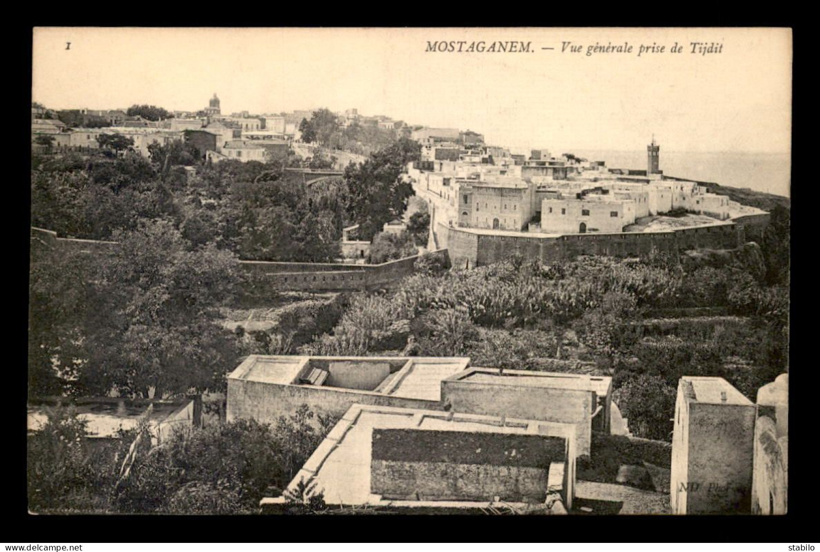 ALGERIE - MOSTAGANEM  - VUE GENERALE PRISE DE TIJDIT - Mostaganem