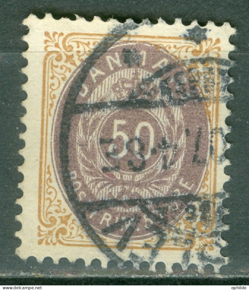 Danemark   Yvert  28    Ou Michel  30 IZB   Ob TB   Dent 12.50  - Oblitérés